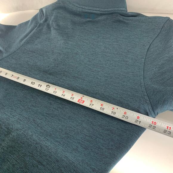 Under Armour Mens ColdGear Half Zip Heather Green Pullover Size Medium - Picture 5 of 15